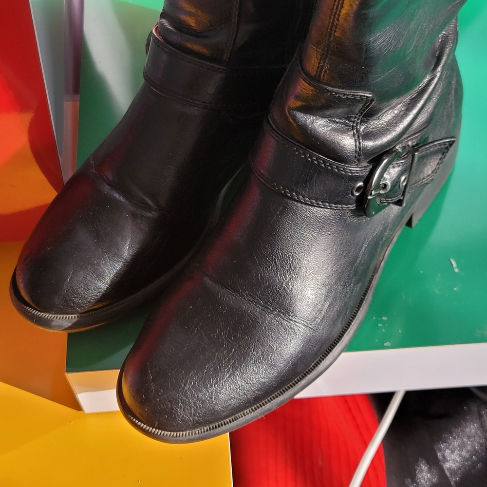 βοΈ Black Leather LIFESTRIDE XPLODE Knee-High Boots βοΈ - Picture 3 of 15